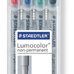 Marker non permanent  Lumocolor - 0.6mm, set 4bucati | Staedtler, Staedtler