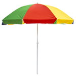 Umbrela protectie soare multicolora diametru 300cm si inaltime 260cm multicolora, stalp 33mm / CC9844, 