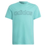 Tricou Adidas B Lin T HE9271 Copii Turcoaz, Turcoaz, 122 CM