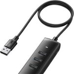 4in1 CM416 USB to 4x USB 0.25m Negru, UGREEN