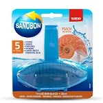 Odorizant solid Sano pentru vasul toaletei, Bon Blue Peach, 55g