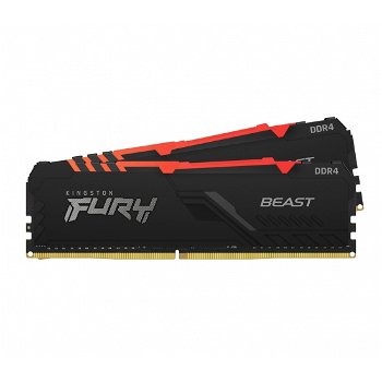 FURY Beast RGB 16GB DDR4 3600MHz CL17 Dual Channel Kit, Kingston
