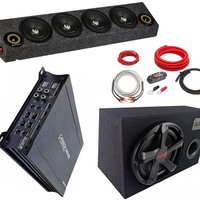 PICNIC POKET SOUND Centru audio incinta Phoenix Gold ZPROB654 + Subwooferul auto incinta CARBON 12 BR + Statie CARBON-250.4 + Cablaj, Phoenix Gold