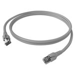 Cablu ecranat Categoria 6a/10GB mufat RJ45, LS0H, gri 1m