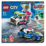 Lego City Politia In Urmarirea Furgonetei Cu Inghetata 60314, LEGO