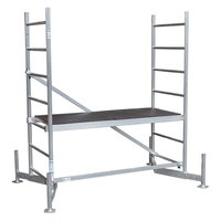 Schela mobila KRAUSE Climtec, 0.6 x 1.5m, aluminiu, inaltime de lucru 5m, inaltime podest 3.0m