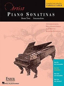 Artist Piano Sonatinas, Book Two, Intermediate, Paperback - Randall Faber