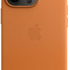 Husa Apple Original Leather iPhone 13 Pro, MagSafe, Golden Brown Husa Apple Original Leather iPhone 13 Pro, MagSafe, Golden Brown
