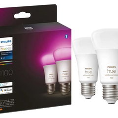 Philips Pachet 2 becuri LED RGB inteligente Phil, 000008719514291317, Alb, Philips