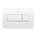 Clapeta de actionare, Alcadrain, Basic, M370, cu doua volume, alb lucios, Alcadrain