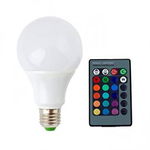 Bec LED RGB cu telecomanda, 