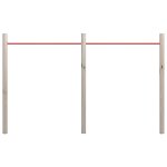 vidaXL Bară de gimnastică de grădină, 272x170 cm, lemn pin tratat&oțel, vidaXL