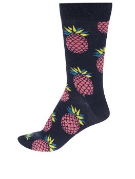 Sosete de barbati Happy Socks Pineapple albastre cu model , Happy Socks