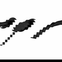 Baterie incastrata lavoar Rea Lungo Negru Mat, 