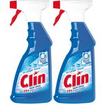 Pachet Solutie curatat geamuri si alte suprafete Clin Multishine, 2x500ml