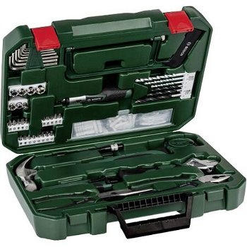 Bosch Promoline All in one Kit, tool set (green, 110 pieces), Bosch Powertools