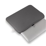 Husa laptop 14 inch rezistenta la stropire din neopren, Gri, OEM