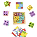Joc Montessori Coloane sortatoare Full Pastel cu 20 carduri, Krista