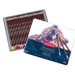 Set 12 sau 24 creioane colorate, cutie metal inclusă, Coloursoft Derwent, 