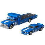 Camion Hot Wheels by Mattel Car Culture Retro Rig cu masina Ford Mustang Boss 302, Hot Wheels