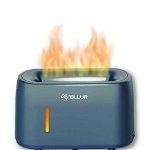 Difuzor aromaterapie Flame Tellur, 240ml, 12 ore, telecomanda, gri