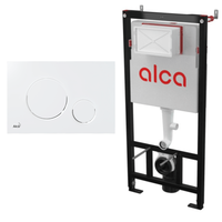 Set rezervor incastrat Alcadrain cu Clapeta Alba M670, 