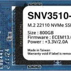 SSD drive SATA 800GB M2 22110 SNV3510-800G, Synology