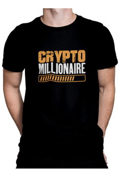 Tricou pentru barbati, personalizat cu mesaj amuzant, Priti Global, Crypto millionaire loading, PRITI GLOBAL