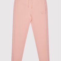 Pantaloni de trening din amestec de bumbac cu banda logo laterala