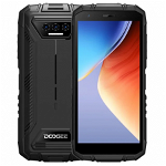 Telefon mobil Doogee S41 Plus Negru, 4G, IPS 5.5 , 8GB RAM (4GB + 4GB extensibili), 128GB ROM, 13MP+8MP, Android 13, Spreadtrum T606 Octa Core, GPS, NFC, 6300mAh, Dual SIM, Doogee