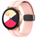Curea ceas din silicon 20 mm pentru Galaxy Watch 5 Pro 45mm Galaxy Watch 5 Galaxy Watch 4 Galaxy Watch 3 41mm Huawei Watch GT roz