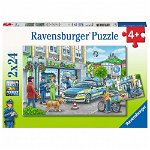 Puzzle Ancheta Politie, 2X24 Piese, Ravensburger
