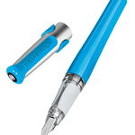 Stilou cu grip pentru dreptaci penita A albastru PELIKAN Pelikano, PELIKAN