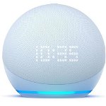 Boxa smart Echo Dot (5th Gen) clock Blue, Amazon