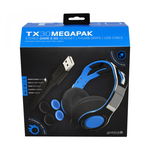 TX30 Megapack - Stereo Game & Go Headset + Thumbs Grips + USB Cable for PS4 MULT PS4, Gioteck