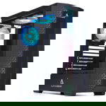 PC Gaming Shuriken, Intel i3 12100F 3.3GHz, 16GB DDR4, 250GB SSD + 2TB HDD, Radeon RX 6600 8GB GDDR6, Iluminare RGB