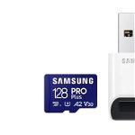 Card de Memorie MicroSDHC PRO PLUS 128GB, Class10/Grade 3 cu cititor de carduri, Samsung