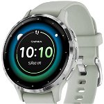 Smartwatch GARMIN Venu 3S 41mm, Wi-Fi, GPS, Android/iOS, silicon, Silver/Sage Gray