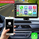 Sistem Multimedia Techstar® Apple Carplay/Android 7095P, Ecran Tactil, 7 Inch 1080P Full HD, Bluetooth, Mirror Link/Card TF/USB/AUX, Negru, Techstar