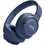Casti Over the Ear JBL Tune 720BT, JBL Pure Bass Sound, Bluetooth 5.3, Conexiune multi-point, Asistent vocal, Albastru, JBL