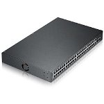 GS1900-48HP | 48 x 10/100/1000 Mbps Mbit/s | 2 x 10/100/1000 SFP | Web Management | 24x PoE | Montabil in rack DA | Stacking DA