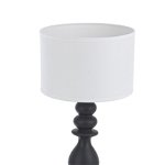 Veioza decorativa ceramica alb negru Roma Ø24x50h