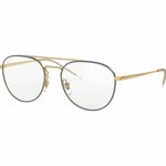 Rame ochelari de vedere unisex Ray-Ban RX6414 2983, Pilot, Negru, Metal, 53 mm, 18 mm, 140 mm