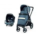 Carucior 2 in 1 Peg Perego, Book 51 S Titania, Luxe Mirage (sasiu + hamac + scaun auto), 0 - 22 kg, Peg Perego