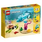Set de construit LEGO® Creator, Delfin si Testoasa, 137 piese, LEGO