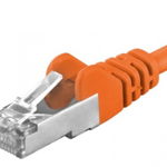 Cablu de retea RJ45 cat 6A SFTP 0.5m Portocaliu, sp6asftp005E, OEM