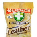 Green Shield Servetele umede 70 buc Leather Surface, 