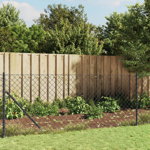 Gard plasă de sârmă cu bordură, antracit, 1x10 m, Casa Practica