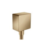 Cot conector dus Hansgrohe FixFit Square bronz periat