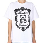 Moschino T-Shirt With Teddy Embroidery WHITE, Moschino